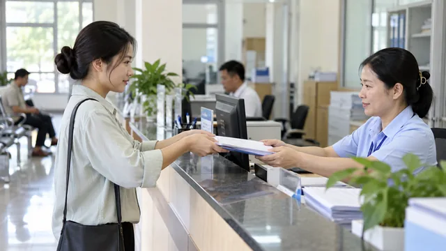 Ảnh minh họa AI: tiếp nhận hồ sơ, góc không gian và đời sống